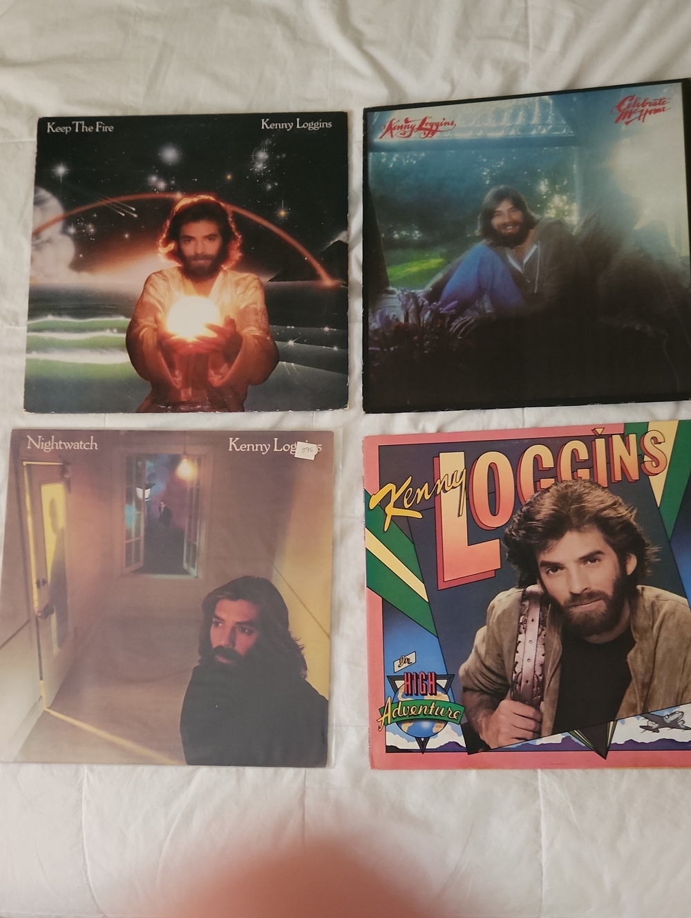 Kenny Loggins 4 Vinyl Record Album Lot - Multi Color Covers